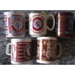 ASTON VILLA MUGS EUROPEAN CUP F.A. CUP DIVISION ONE CHAMPIONS ETC.