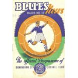 1951/52 BIRMINGHAM CITY V NOTTS. COUNTY