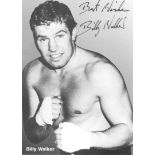 BOXING - BILLY WALKER AUTOGRAPHED PHOTO