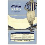 WEST BROMWICH W.B.A. V MANCHESTER CITY (FIRST TEAM) & EVERTON RESERVES 1954-55