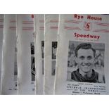 SPEEDWAY - 1972 RYE HOUSE HOMES X 6