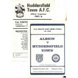 1973/74 F.A. YOUTH CUP S/F BOTH LEGS WEST BROMWICH ALBION W.B.A. V HUDDERSFIELD TOWN