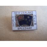 SPEEDWAY - NEW ZEALAND WORLD CLUB SILVER BADGE