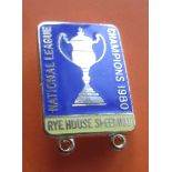 SPEEDWAY - RYE HOUSE NATIONAL LEAGUE CHAMPIONS 1980 GILT BADGE