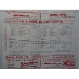 CRICKET - 1958 NORTHAMTONSHIRE V LEICESTERSHIRE SCORECARD