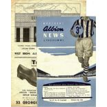 LUTON TOWN V WEST BROMWICH W.B.A. 1955-56 HOME AND AWAY