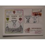 1975 LEAGUE CUP FINAL POSTAL COVER NORWICH CITY V ASTON VILLA