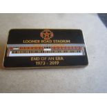 SPEEDWAY - STOKE END OF AN ERA GILT BADGE ONLY 50 MADE