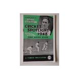 CRICKET - 1948 CRICKET SPOTLIGHT PUBLICATION
