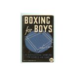 BOXING FOR BOYS VINTAGE 1940'S PAPERBACK