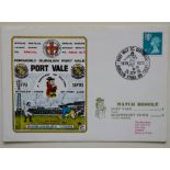 1976 PORT VALE LIMITED EDITION CENTENARY POSTAL COVER AUTOGRAPHED BY KENNY BEECH