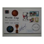 1966 WORLD CUP FIRST DAY COVER AUTOGRAPHED BY ALF RAMSEY