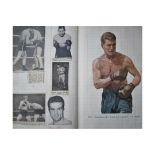 BOXING - SCRAPBOOK COVERING 1948 - 1949