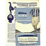 WEST BROMWICH V SPURS 1957-58 (HOME INCLUDES MANCHESTER UNITED RESERVES)