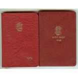 CRICKET - 1962 & 63 M.C.C. DIARIES