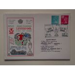 1973 LIVERPOOL V JEUNESSE EUROPEAN CUP POSTAL COVER