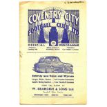COVENTRY CITY V BIRMINGHAM CITY 1951-52