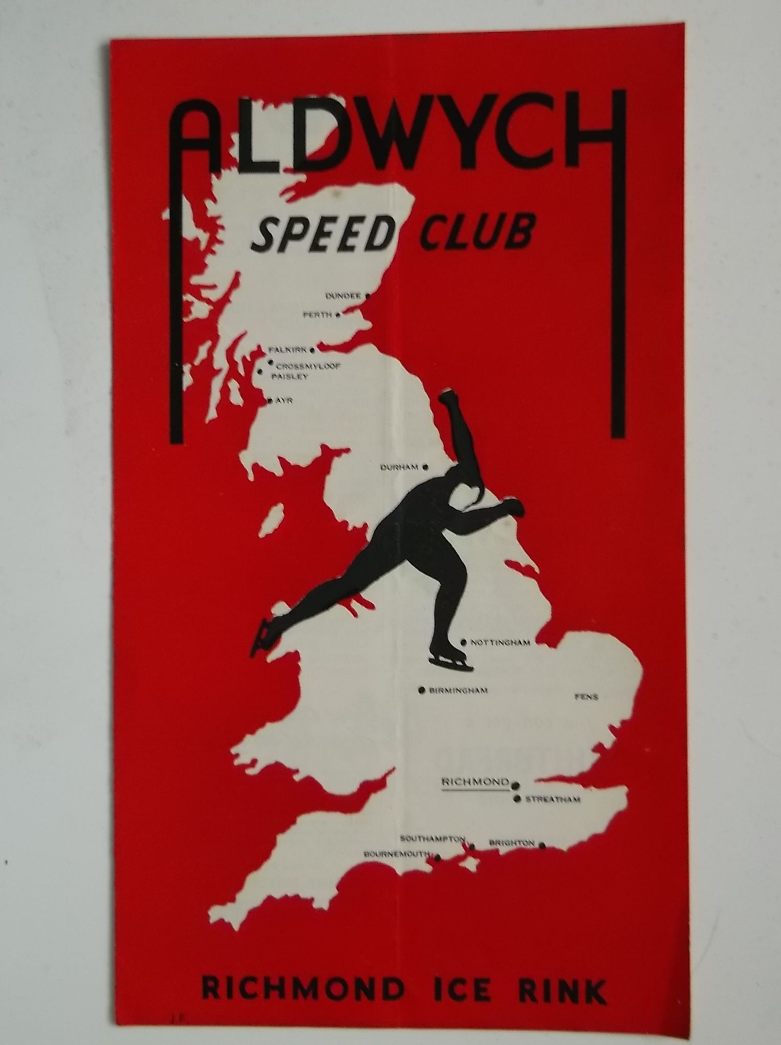 SPEED SKATING - 1953 ALDWYCH V SOUTHAMPTON