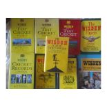 CRICKET - WISDEN BOOKS GROUNDS MEMORABILIA PAPERS TESTS ETC.