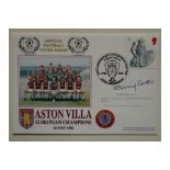 ASTON VILLA 1982 EUROPEAN CUP WINNERS POSTAL COVER - AUTOGRAPHED BY KENNY SWAIN