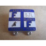 SPEEDWAY - FELTON FLYERS SILVER BADGE