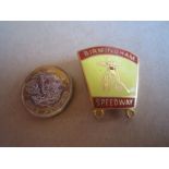 SPEEDWAY - BIRMINGHAM GILT BADGE