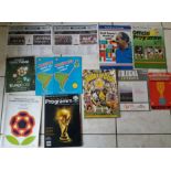 WORLD CUP & EUROPEAN CHAMPIONSHIPS PROGRAMMES AND BROCHURES