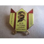 SPEEDWAY - BRADFORD BARONS GILT BADGE