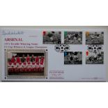 1971 ARSENAL DOUBLE WINNERS LIMITED EDITION POSTAL COVER AUTOGRAPHED BY FRANK McLINTOCK