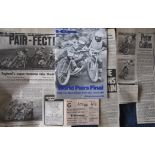 SPEEDWAY - 1977 WORLD PAIRS FINAL @ BELLE VUE PROGRAMME, TICKET & PRESS REPORTS
