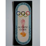 1956 OLYMPICS - OLYMPIC GUIDE FOLD OUT CITY MAP