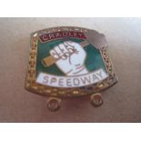 SPEEDWAY - CRADLEY GILT BADGE