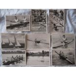 BERLIN OLYMPICS 1936 - WATERSPORTS SWIMMING SAILING & ROWING X 9