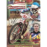 SPEEDWAY - BILLY HAMILL TESTIMONIAL PROGRAMME 2000 HAND SIGNED