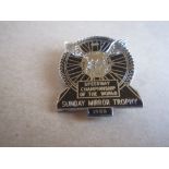 SPEEDWAY - 1969 WORLD FINAL SILVER BADGE