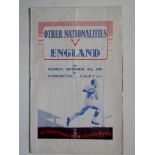 RUGBY LEAGUE - 1949 ENGLAND V OTHER NATIONALITIES AT WORKINGTON