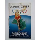 1956 OLYMPICS - 2 x PROGRAMMES / BROCHURES