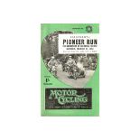 MOTOR CYCLING - 1954 PIONEER RUN LONDON TO BRIGHTON 1954 PROGRAMME