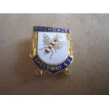 SPEEDWAY - ROCHDALE GILT BADGE