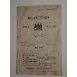 1951-52 BRADFORD PARK AVENUE V BARROW