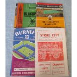 MANCHESTER UNITED AWAY PROGRAMMES 1963-64 X 17