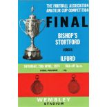 1974 THE LAST F.A. AMATEUR CUP FINAL BISHOP'S STORTFORD V ILFORD