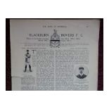 1905-06 BLACKBURN ROVERS 3 PAGE HISTORY & PICTURES