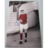 MANCHESTER UNITED BOBBY NOBLE AUTOGRAPHED PHOTO