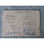 CRYSTAL PALACE AUTOGRAPHS 1946-48 SEASONS X 22 AUTOGRAPHS