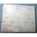 WEST BROMWICH ALBION AUTOGRAPH PAGE 1934