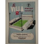 1962-63 LEAGUE CUP SEMI-FINAL ASTON VILLA V SUNDERLAND