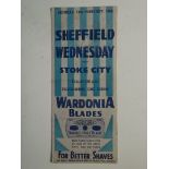 1945-46 SHEFFIELD WEDNESDAY V STOKE CITY - FA CUP