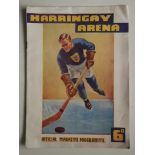 ICE HOCKEY - 1939-40 HARRINGAY GREYHOUNDS V WEMBLEY LIONS