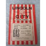 LINCOLN CITY V NOTTINGHAM FOREST 1946-47